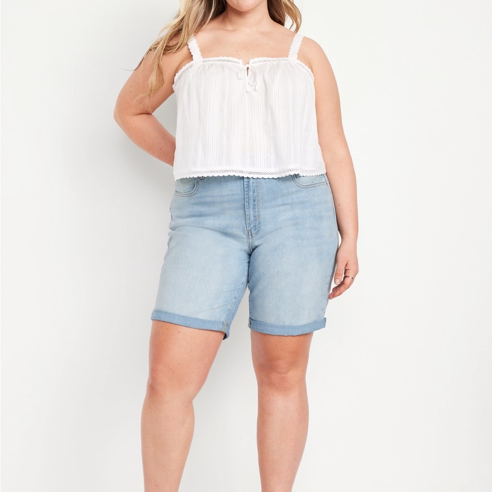 Old Navy Blue Jean Shorts Classic Stretch